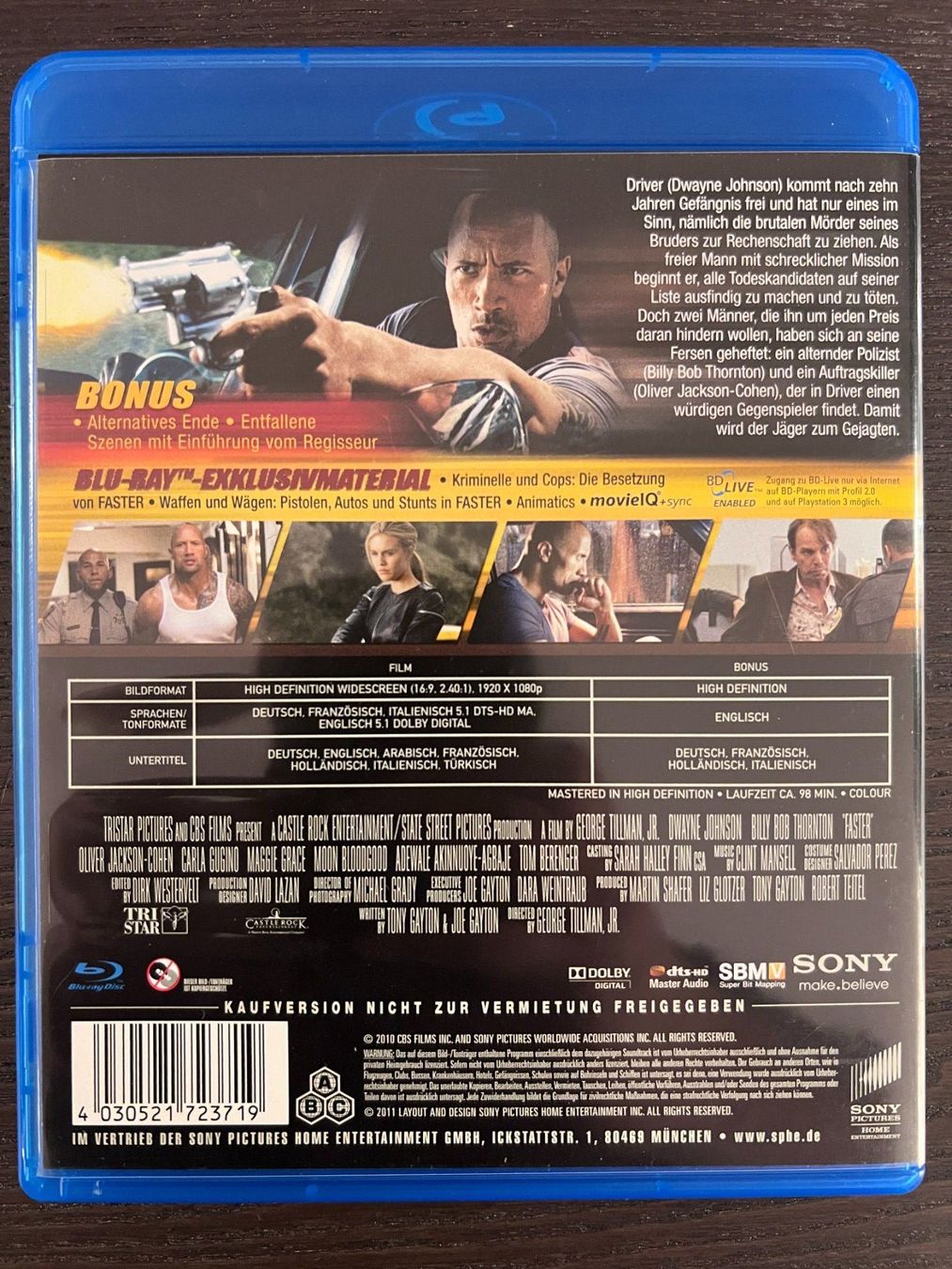 Alle DVDs: Faster – Gebraucht aus Zürich von Blu-ray_ZH 1