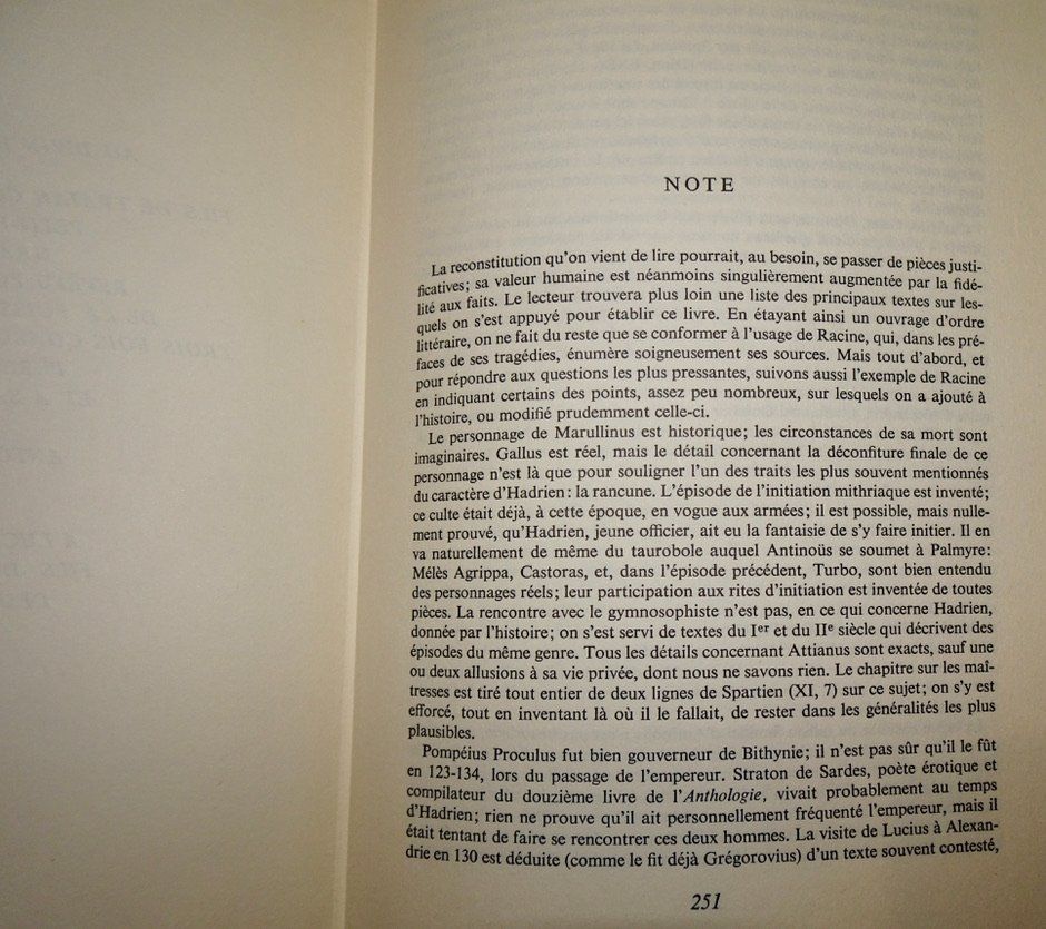 Libri: Mémoires d'Hadrien, Marguerite Yourcenar – Usato da Châtelaine venduto da fil_7lqg 5