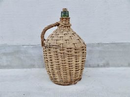 Korbflasche 7.6 Liter 1949 geeicht antik