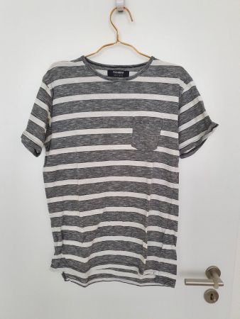 T-Shirt Pull&Bear in Grau Grösse M