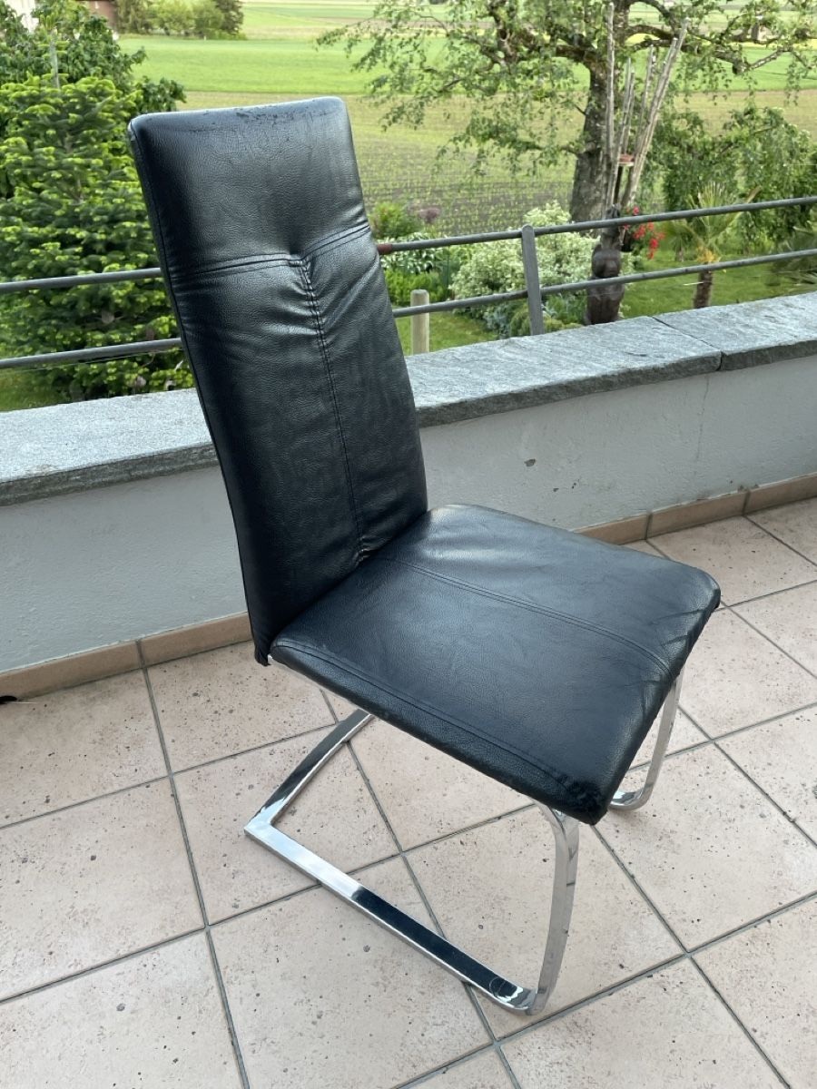 Sedie: 6stk. Essstuhl Freischwinger Kunstleder – Usato da Gelterfingen venduto da sib_mdt7