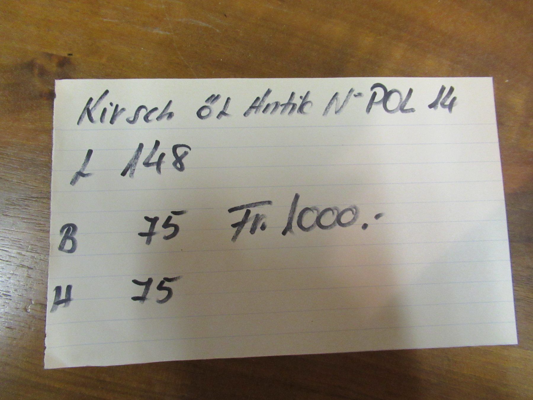 Tavoli: Antiker Beizentisch (Kirsch/148) – Usato da Berg SG venduto da Pizza58 7