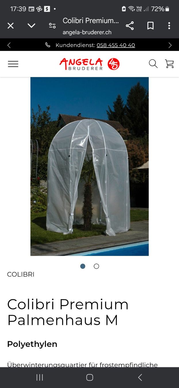 Casette da giardino & serre: Palmenhaus Premium L Colibri – Usato da Goldach venduto da Akermann4