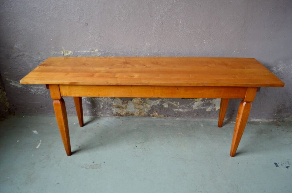 Grande table de bistrot ancienne avec rallonge - Archives