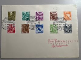 1942 Tag der Briefmarken Landschaftsbilder 3-40 Rp. 242(z?)