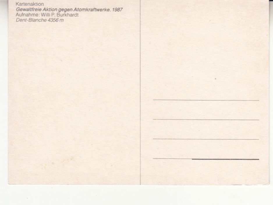 Ansichtskarten: Dent Blanche ca. 1970 – Gebraucht aus Bürglen TG von StampGraf 1