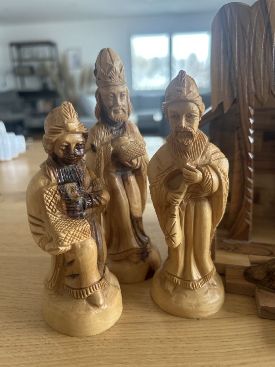 Articoli in legno: Handgeschnitzte Olivenholz-Krippe aus Bethlehem – Usato da Rothrist venduto da Nadjane 1