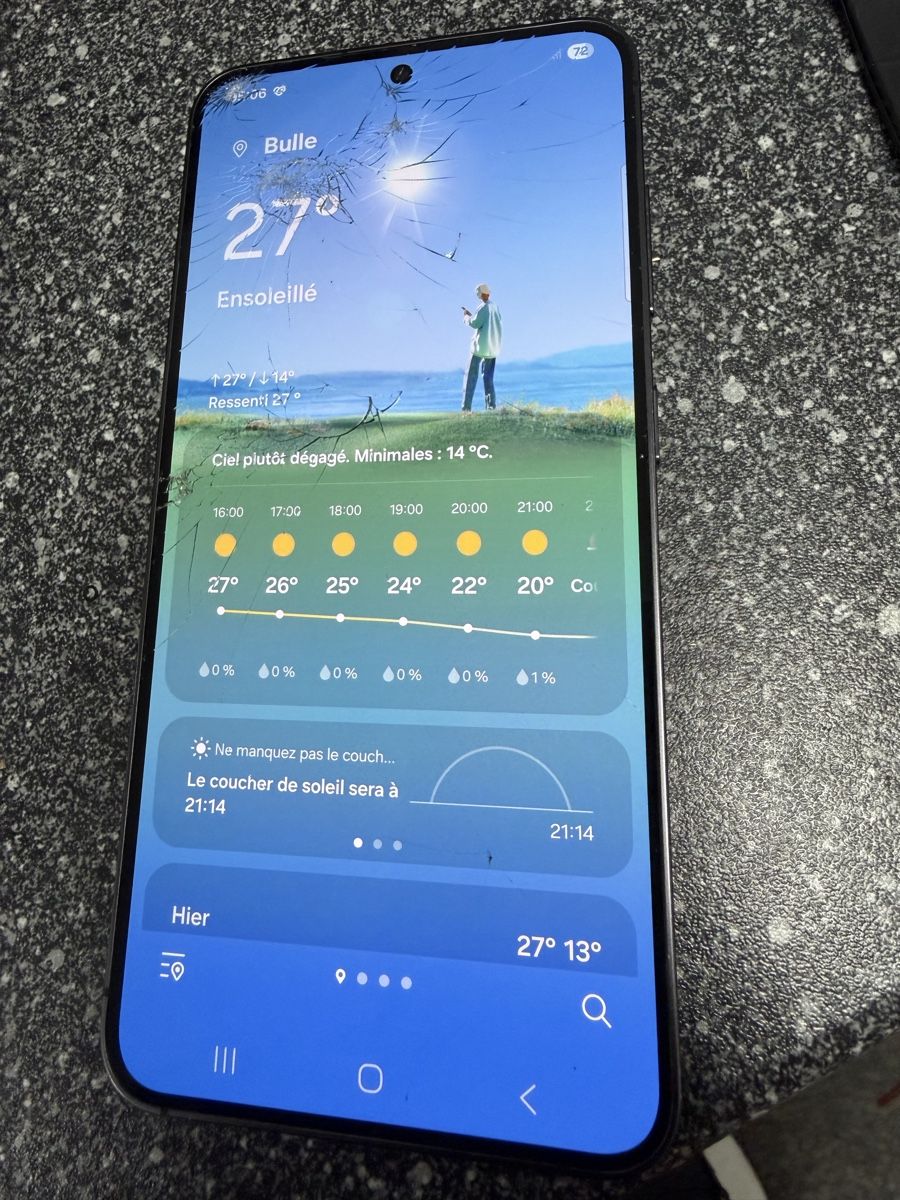 Samsung Telefoni cellulari / Smartphones: Écran Samsung S24 - écran cassé – Difettoso da Bulle venduto da Nghost