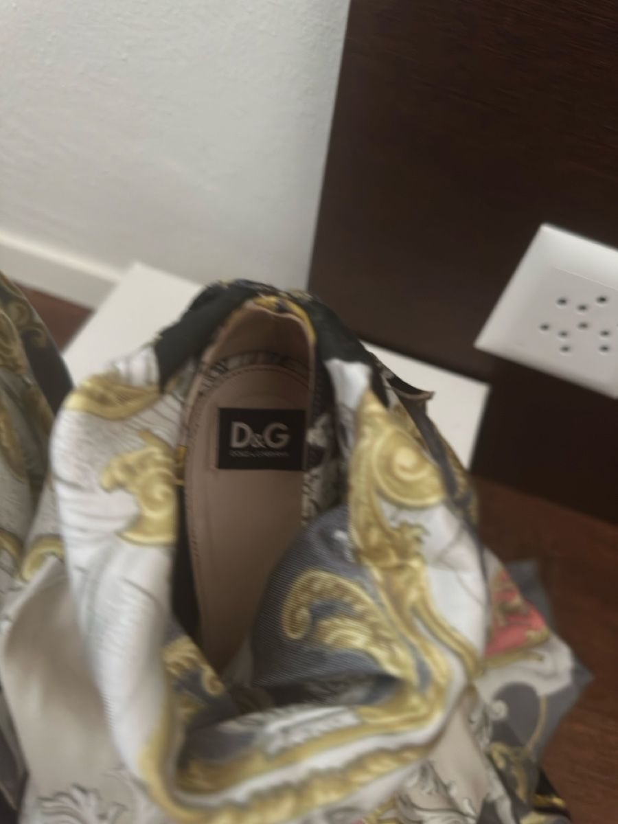 Dolce & Gabbana Damenschuhe: Dolce&Gabbana Multicolor Silk Scarf Open Toe,Wrap Wedge,GR39 – Gebraucht aus Jonen von dibbern 8