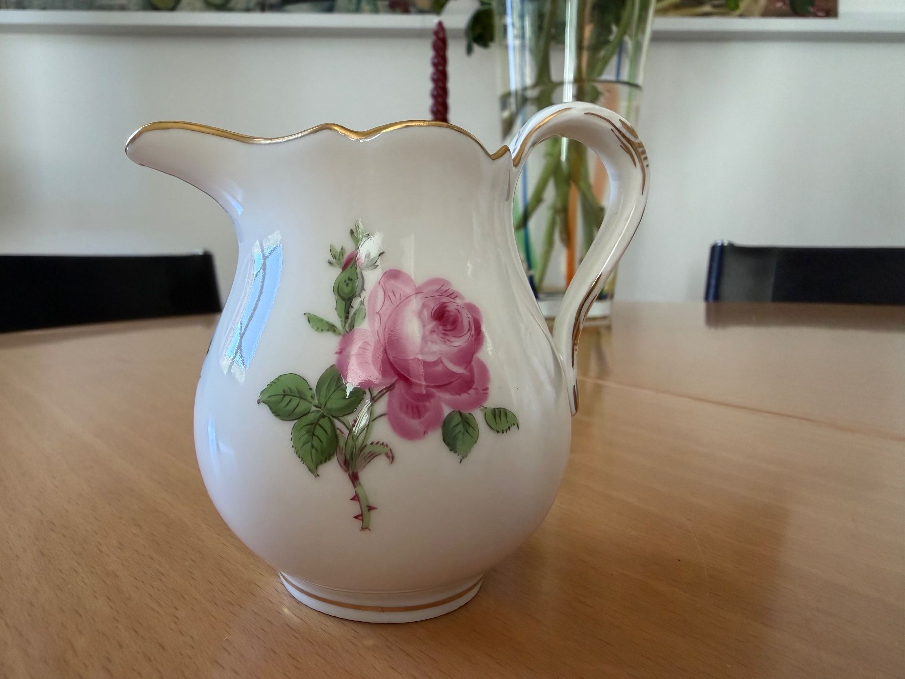 Karaffen: Kaffe Rahm Meissen Rose – Gebraucht aus Nussbaumen AG von normajeanbaker
