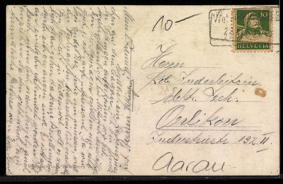 Cartoline postali: AK Aarau, Das Schützendenkmal – Usato da Berlin venduto da bartko-reher 1