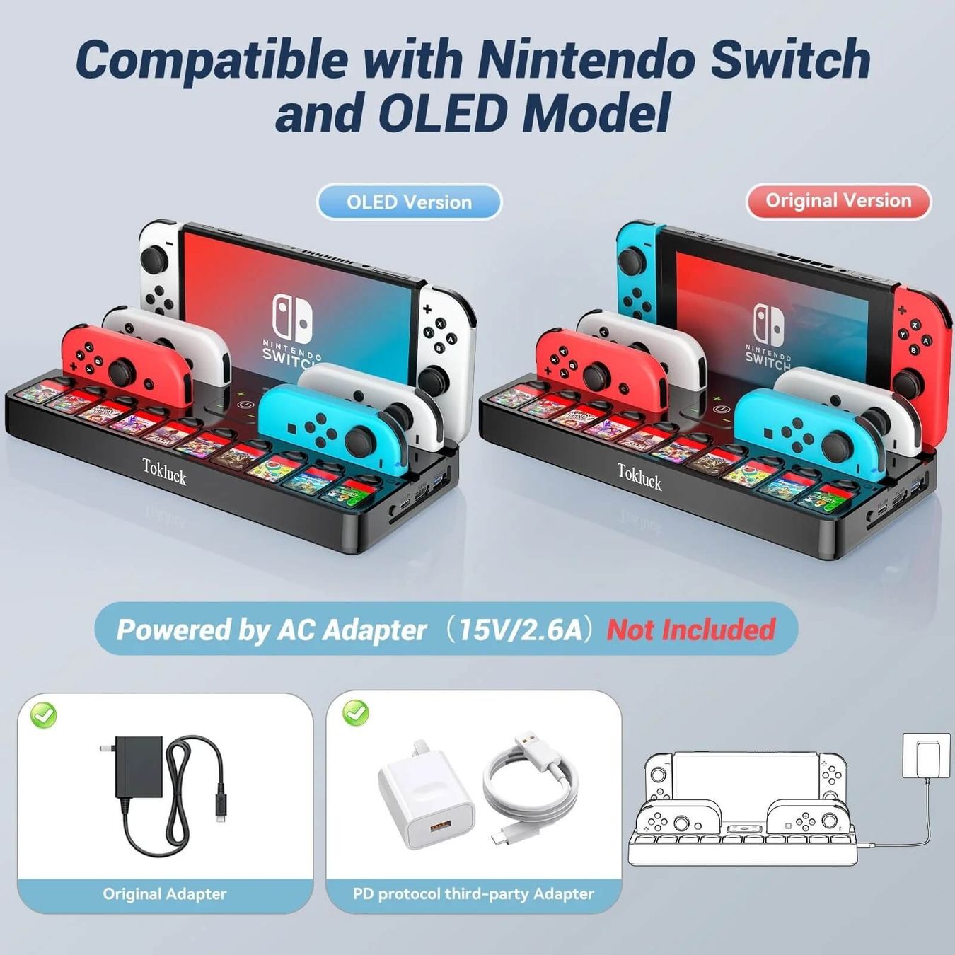 Giochi: Switch TV-Dockstation mit HDMI- und USB-Anschluss – Nuovo e nell'imballaggio originale da Unterägeri venduto da RmOnline 2