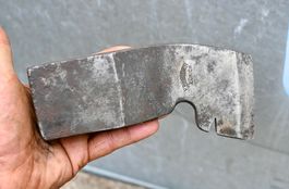 antiker Beil Kopf gebogen F. BENDER Zürich zimmermannsbeil