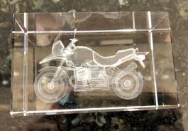 Glasbild "Motorrad"