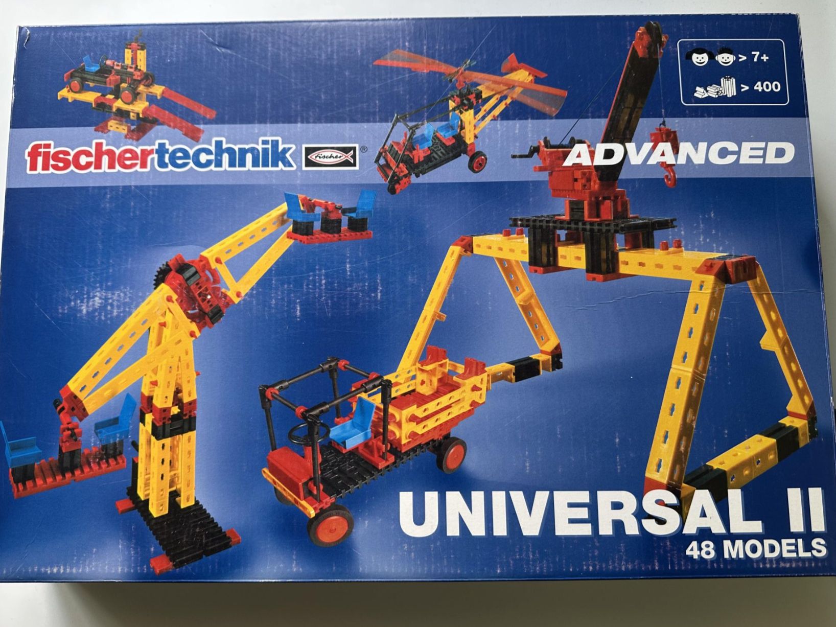 Fischer Kit di costruzioni: Fischertechnik Universal II Baukasten, Advanced, 48 Modelle – Usato da Basel venduto da talktom 1