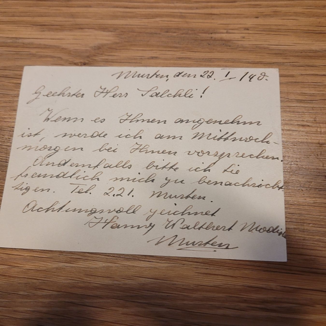 Ansichtskarten: GS Agra Murten 1940 Lyss – Gebraucht aus Biel/Bienne von Destockweb 1