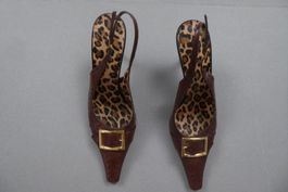 Dolce & Gabbana Slingpumps, Gr. 37, Braun, Top Zustand!