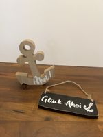 Deko Anker und Schild Set Maritime