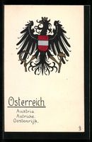 Künstler Handgemalt: Wappen von Österr