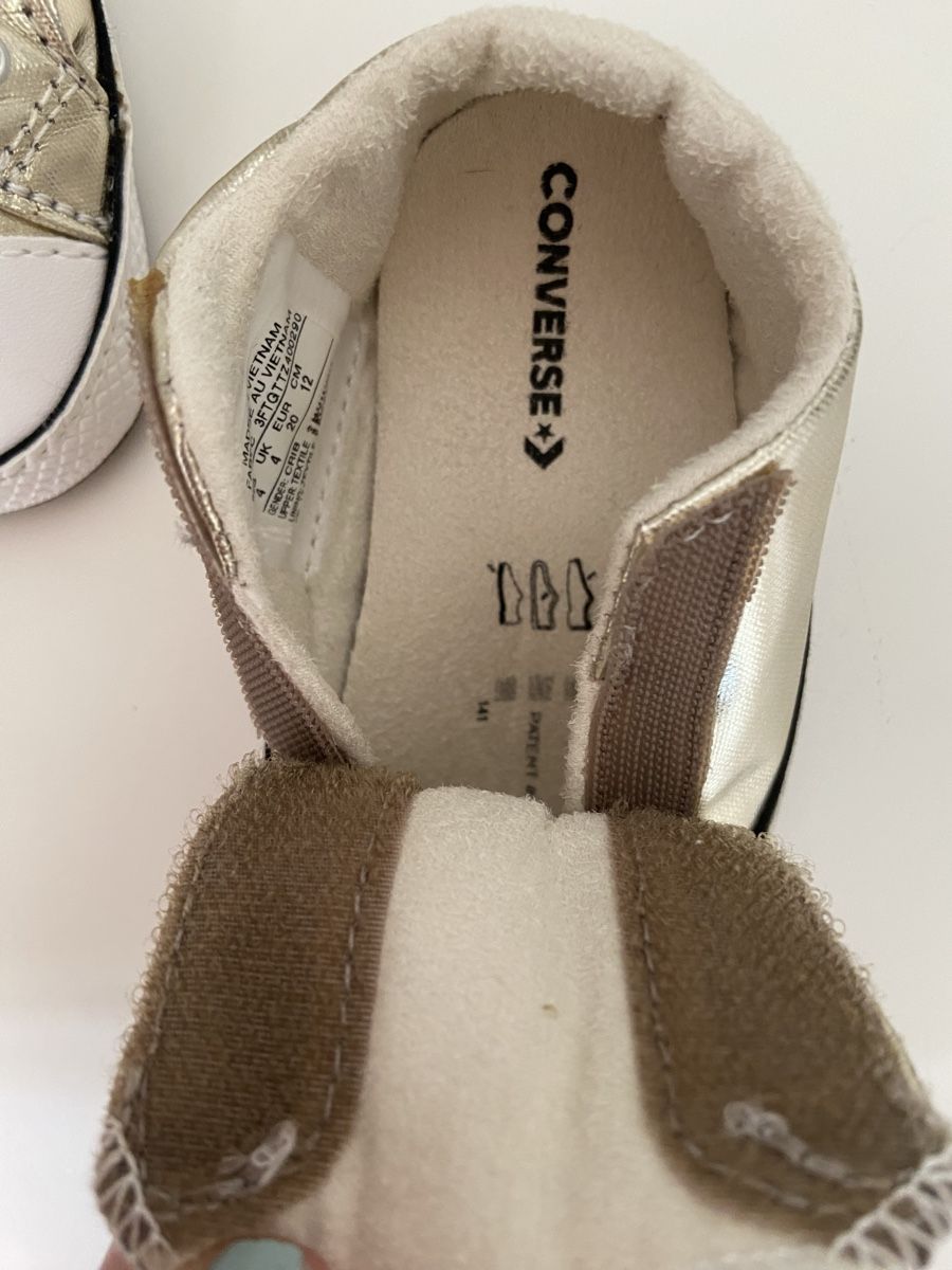 Converse Herrenschuhe: Baskets bébé Converse dorées état neuf – Neu (gemäss Beschreibung) aus Bouveret von lescopinesdabords 4