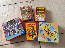 Spielpaket mit div. Gesellschaftsspielen ab 4 Jahren