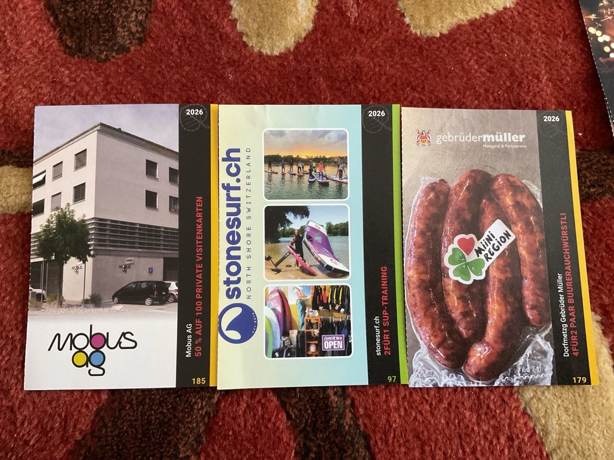 Buoni: 7 bons de réductions à Sisseln et Mumpf – Nuovo (secondo la descrizione) da Düdingen venduto da Yellow 5