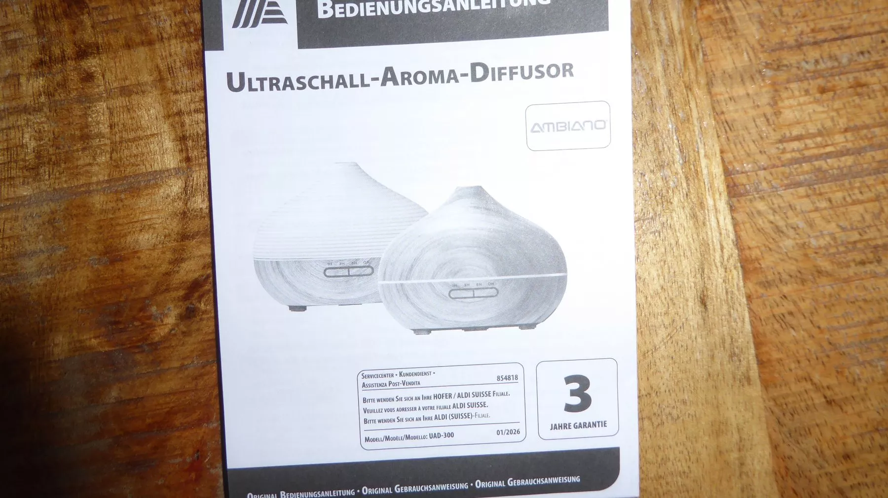 Duftöldiffusoren: Aroma DIFFUSOR AMBIANO – Gebraucht aus Sargans von Benziner 3