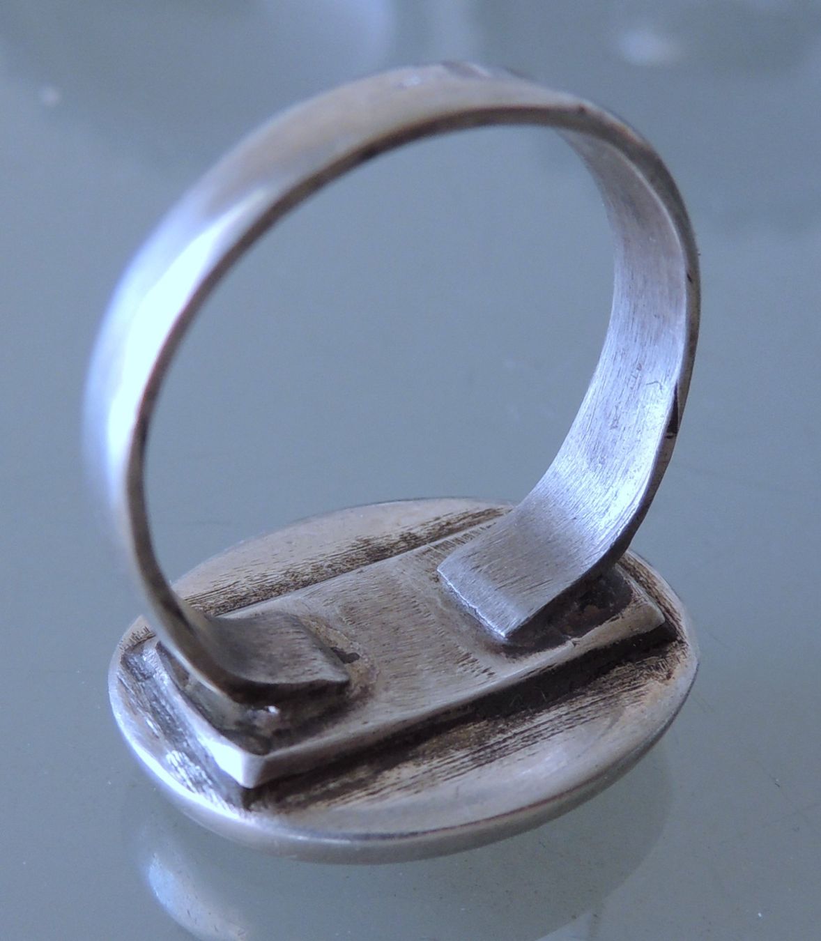 Ringe: Silber 800 Lacquer Fingerring mit Abalone Intarsien Gr. 60 – Gebraucht aus Waldenburg von schaller707 5