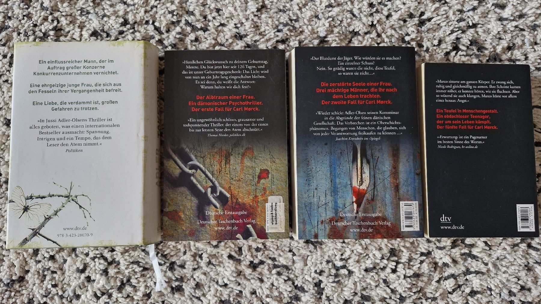Libri: Adler Olsen Krimi Thriller Bücher Bundle – Usato da Basel venduto da Andrealin 1