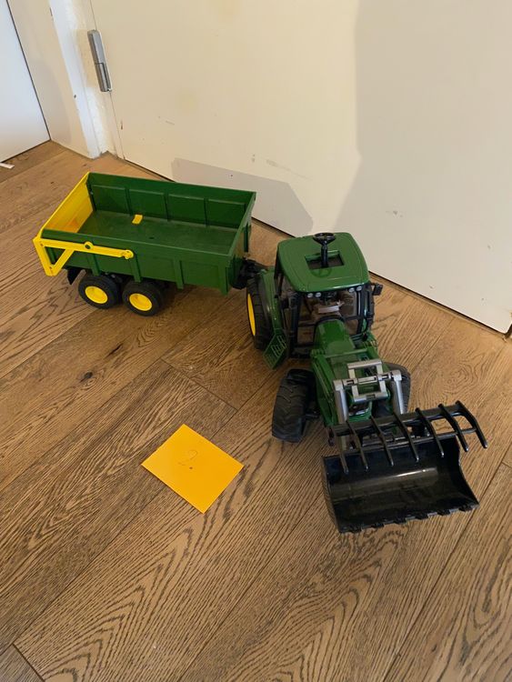 Bruder John Deere Traktor mit Anhänger Kaufen auf Ricardo