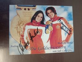 Andrea & Manuela Henkel - Olympia Gold - handsigniert
