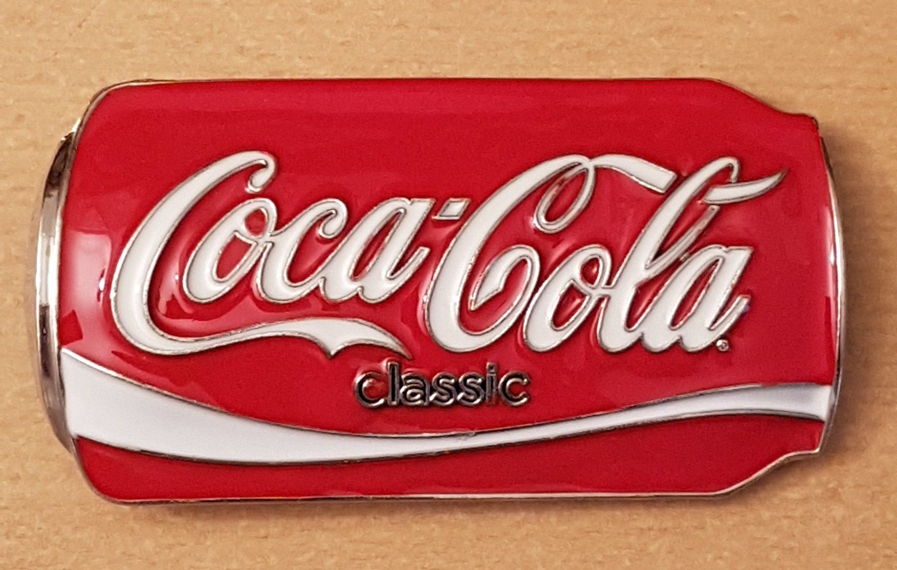 Gürtelschnallen: Metall Gürtelschnalle CocaCola Dose – Neu und originalverpackt aus Münchwilen TG von ecudos10