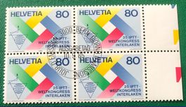 4 er Block Nr. 719 mit ETStempel Bern   