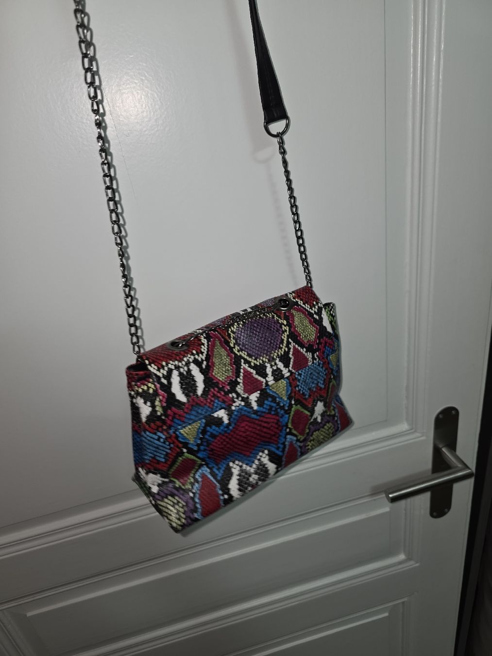 Borse da donna: MINI SAC BANDOULIÈRE Effet Python Multicolore – Nuovo (secondo la descrizione) da Travers venduto da adr_qyj5 6