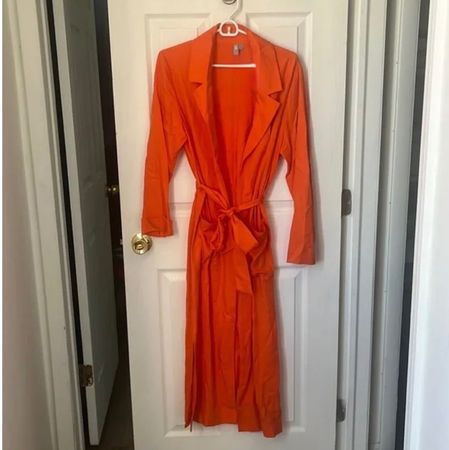 Superbe robe orange trench NY&C - Taille L