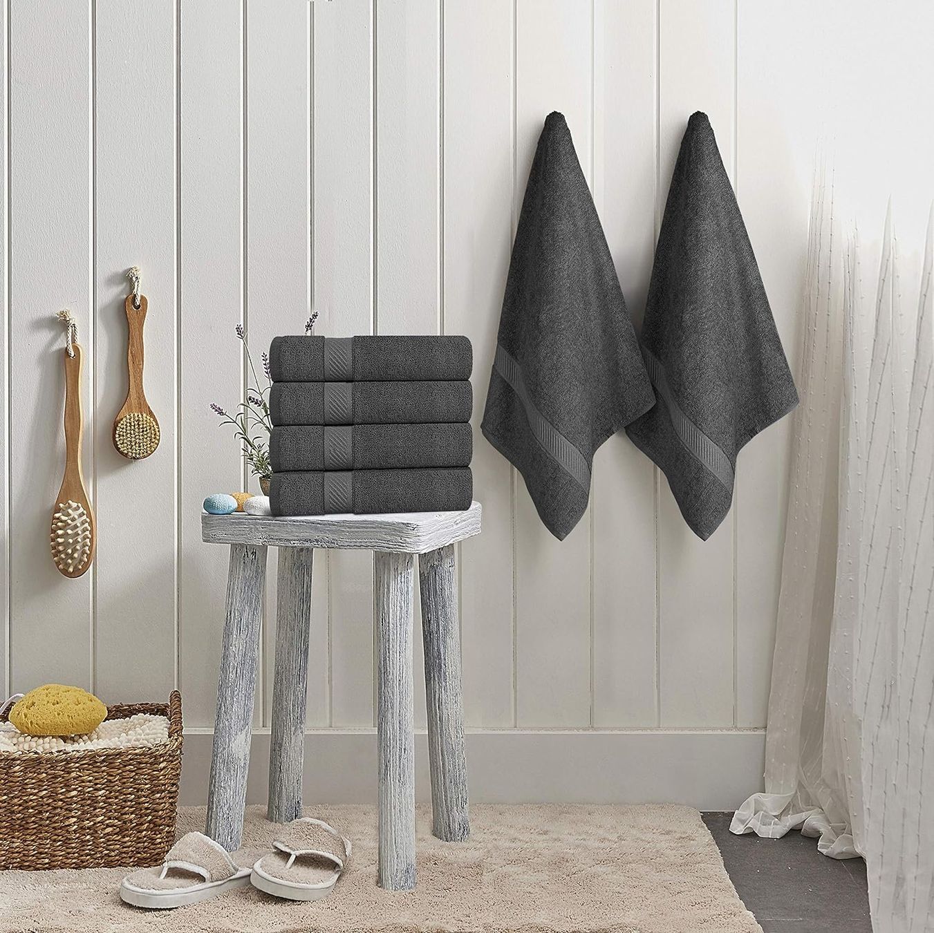 Teli da bagno: 6er Pack Badetuch Set 60 x 120 cm – Nuovo e nell'imballaggio originale da Nuglar venduto da SaleRitter 3