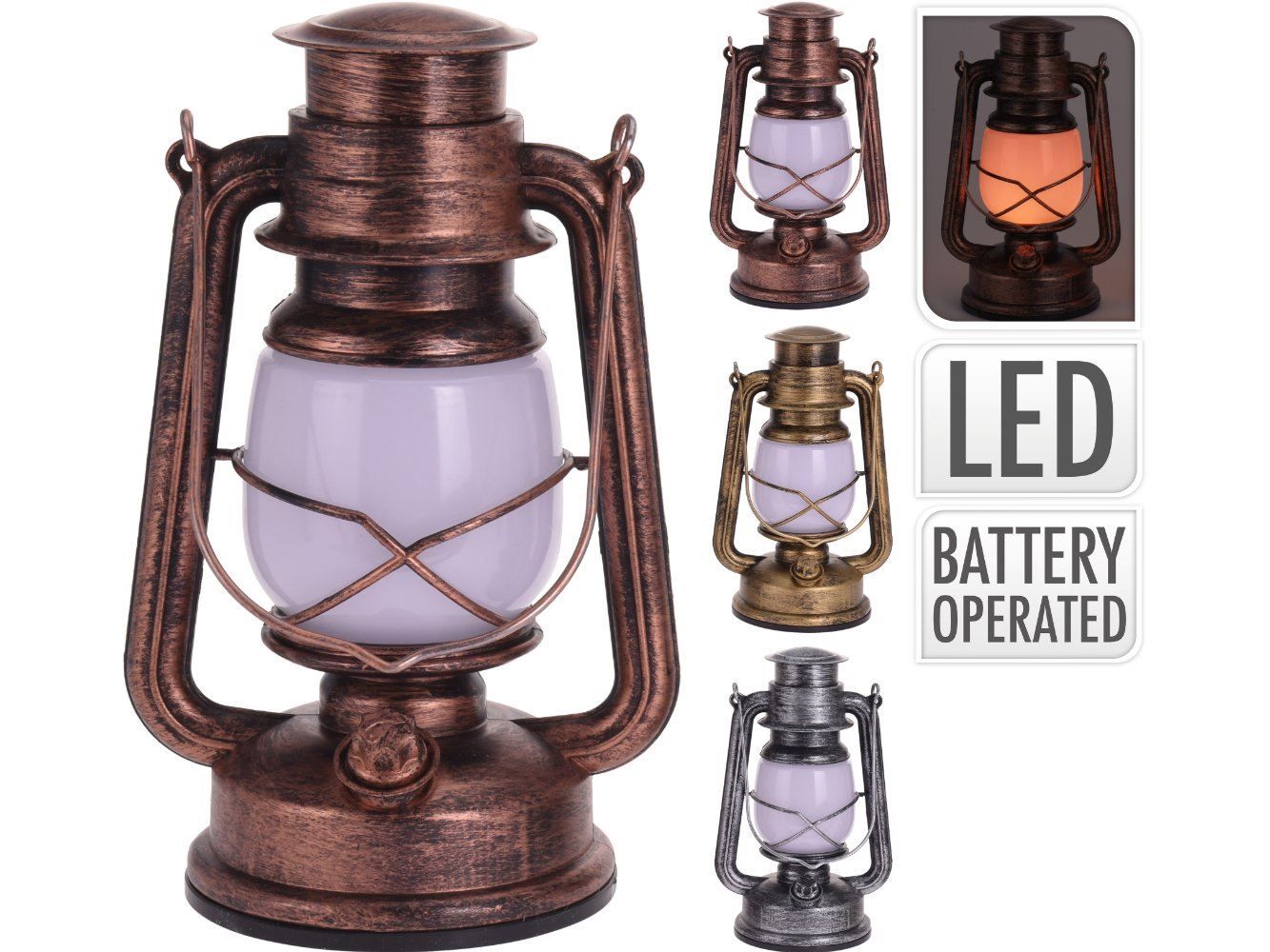 Lampade: Laterne Metall mit dimmbarer & flackernd – Nuovo e nell'imballaggio originale da Aesch BL venduto da Elektronik_Laden