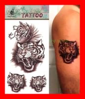 3D temporär Tattoo Tiger Raubkatze Fake Halloween Fasnacht