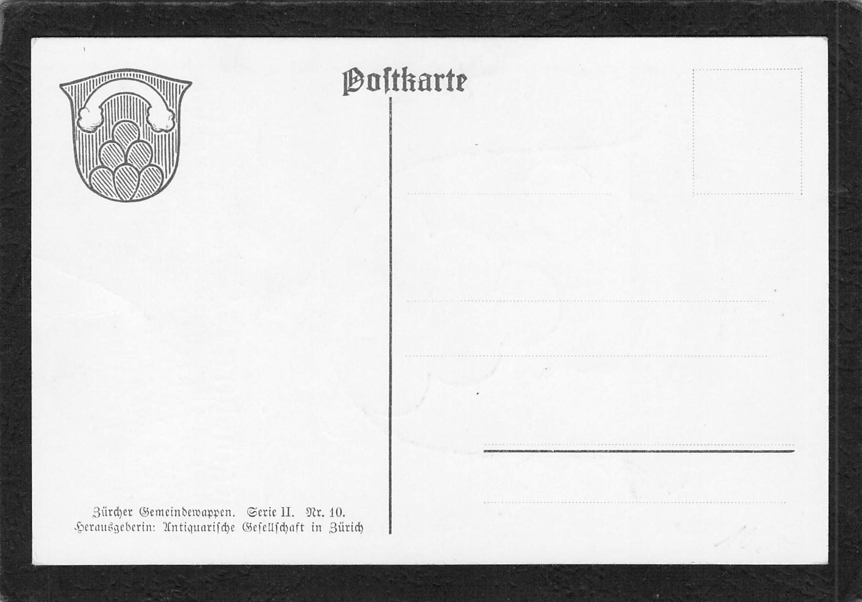 Cartoline postali: Gemeindewappen Regensberg  ZH – Usato da Reichenburg venduto da ibiza18 1