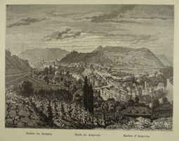 BADEN IM AARGAU, HOLZSTICH 1883