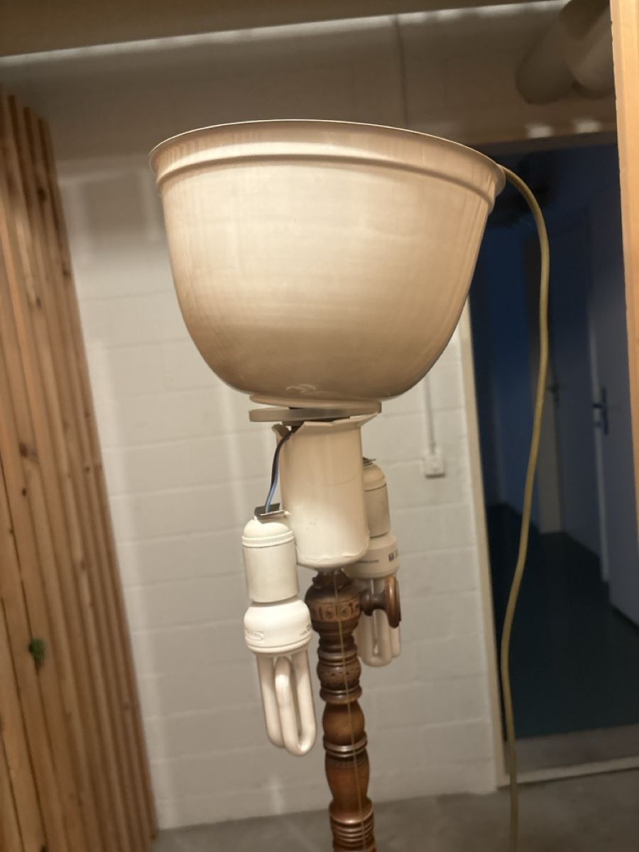 Lampade: Stehlampe Holz gedrechselt  – Difettoso da Zürich venduto da Fuxion 4