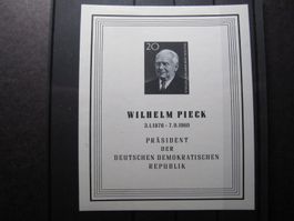 DDR 1960 Wilhelm Pieck Block 16 **