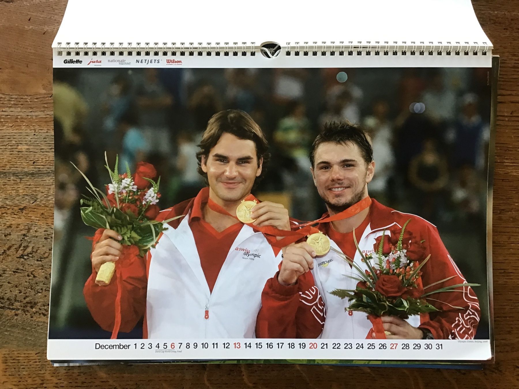 Kalender: Calendrier officiel Roger Federer 2008 – Gebraucht aus Fully von Ruby97 7