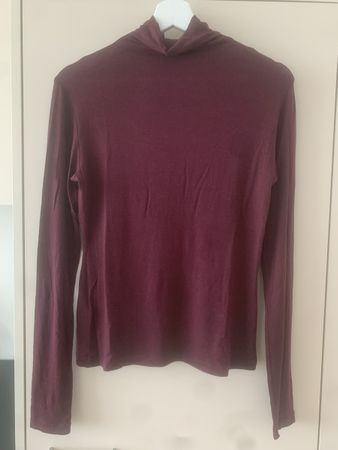 Uniqlo Heattech Extra Warm Rollkragenpullover Gr. M Burgundy