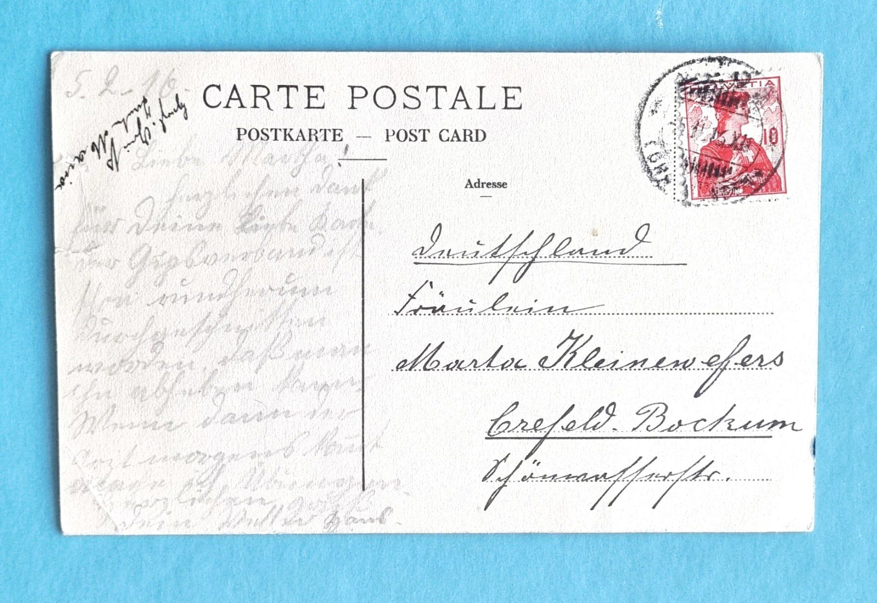 Cartoline postali: Zuoz - Skisport - 1915 – Usato da Rothrist venduto da RROENK 1