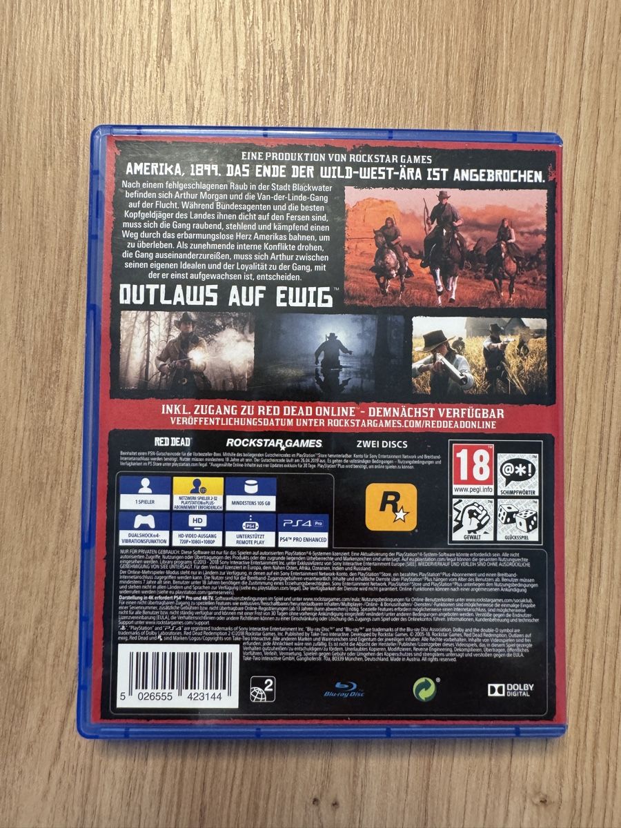 Sony Giochi: PS4 Spiel Red Dead Redemption 2 - 2-Disc – Usato da Biberist venduto da etesummer 1