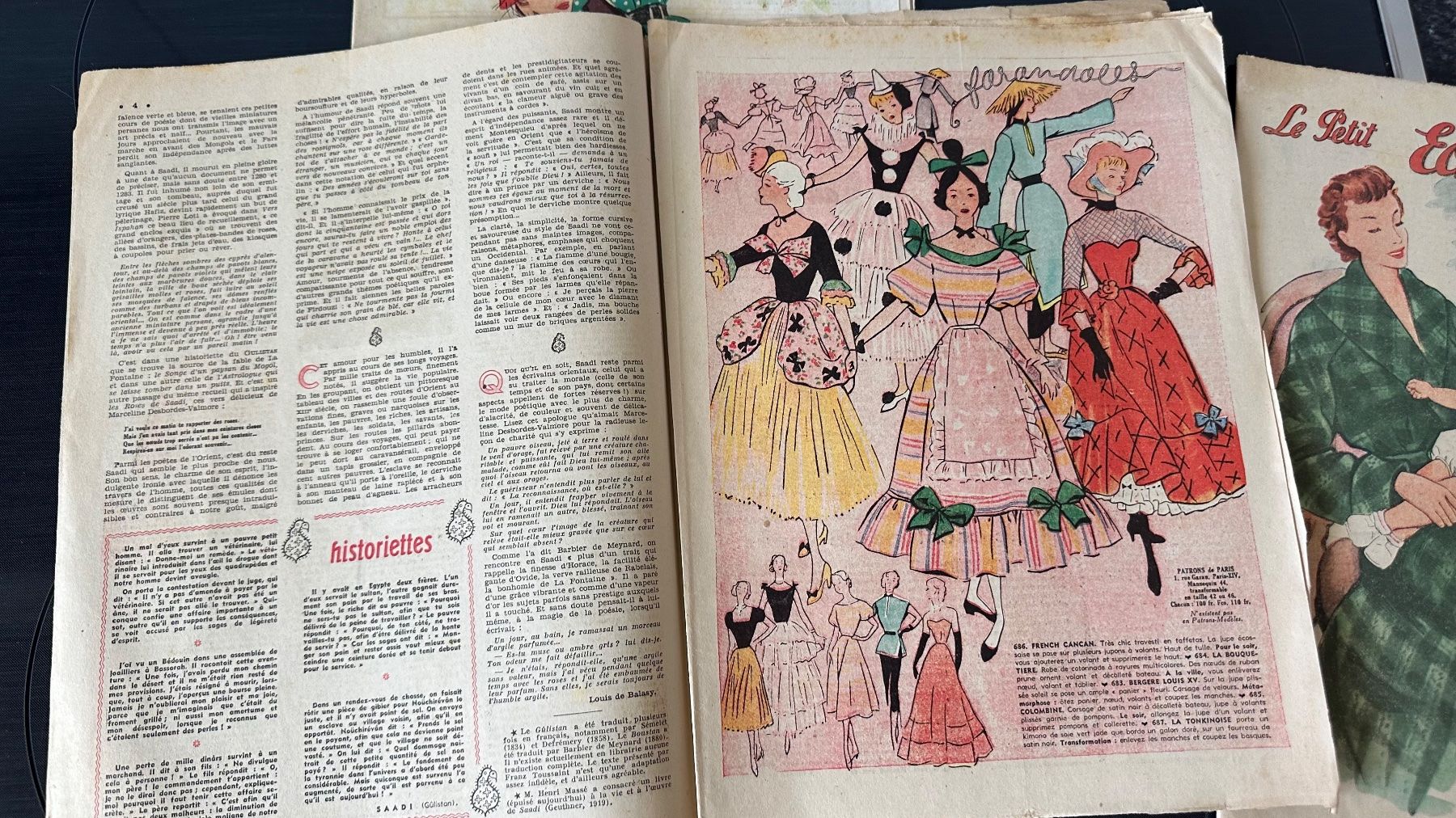Cartamodelli: 4x REVUE LE PETIT ECHO DE LA MODE 50er Jahre – Usato da Zürich venduto da brazerola 7