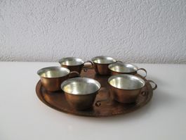 Altes Kaffeeservice aus Kupfer.Handgefertigt.