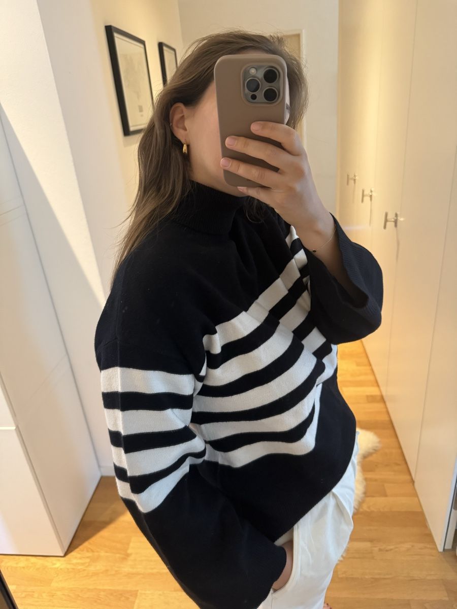 Gestuz Maglioni & Felpe: Gestuz Pullover Streifen Schwarz Weiss Groesse XS – Usato da Uster venduto da CharlotteVN 1