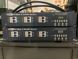 2 x CEE16 Showtec D-Pack 6 Dimmer inkl. Kabel und T13-Boxen